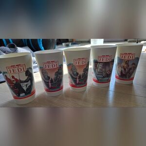 Star Wars Return of the Jedi Vintage 1983 Collectible Cups From 711